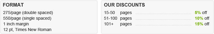 Format & Discounts